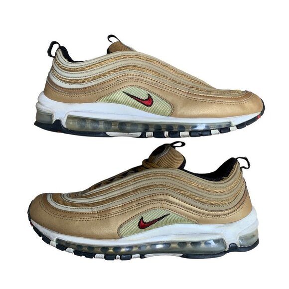Rare 2017 Nike Air Max 97 OG QS Metallic Gold Size 9.5 - Picture 1 of 12
